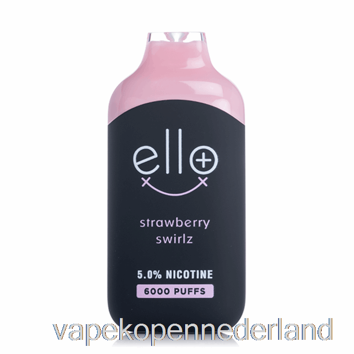 Elektronische Sigaret Vape BLVk Ello Plus 6000 Wegwerp Aardbei Swirlz